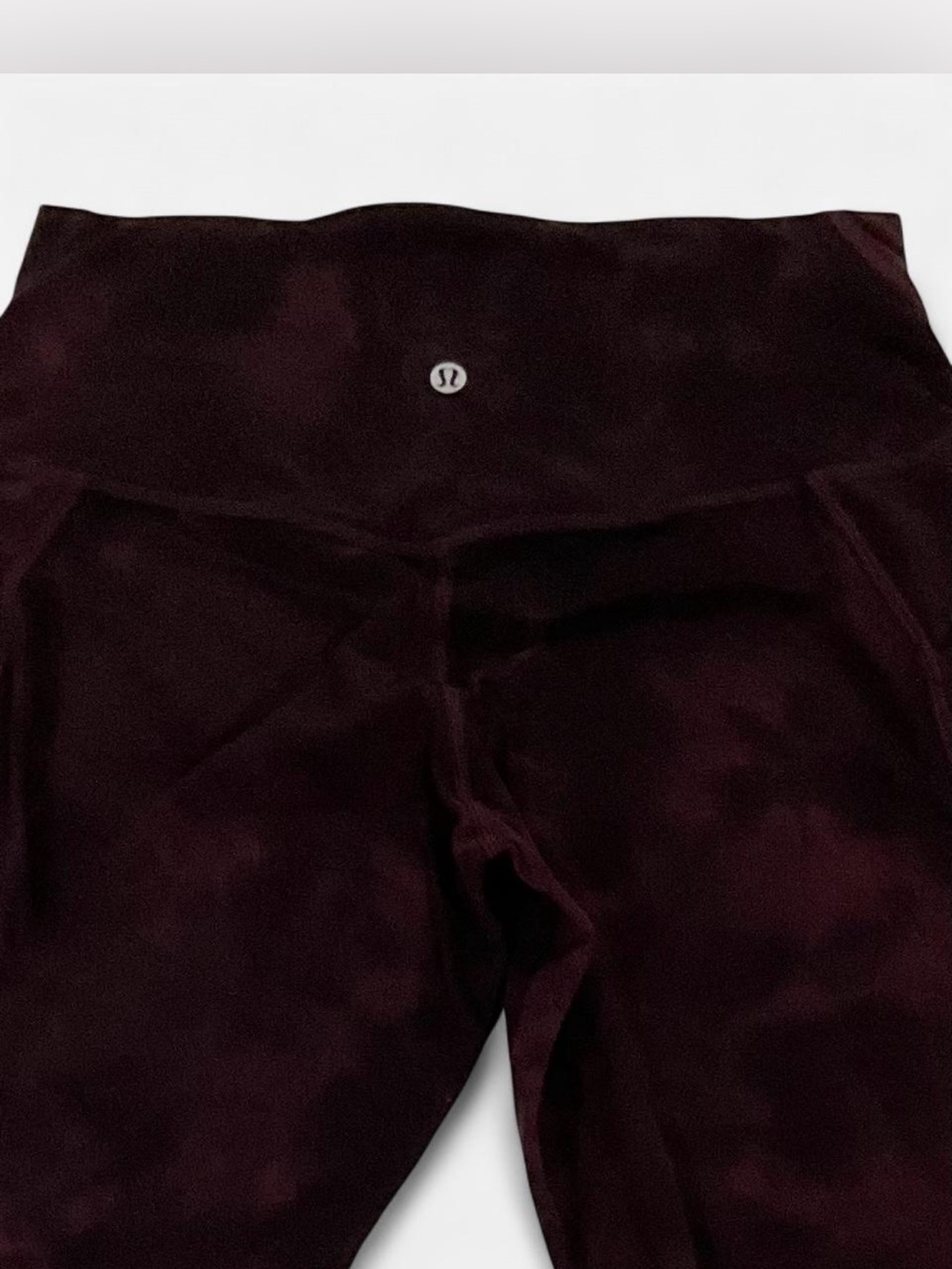 lululemon athletica High-Rise Burgundy and Black Tie Dye Women's Leggings